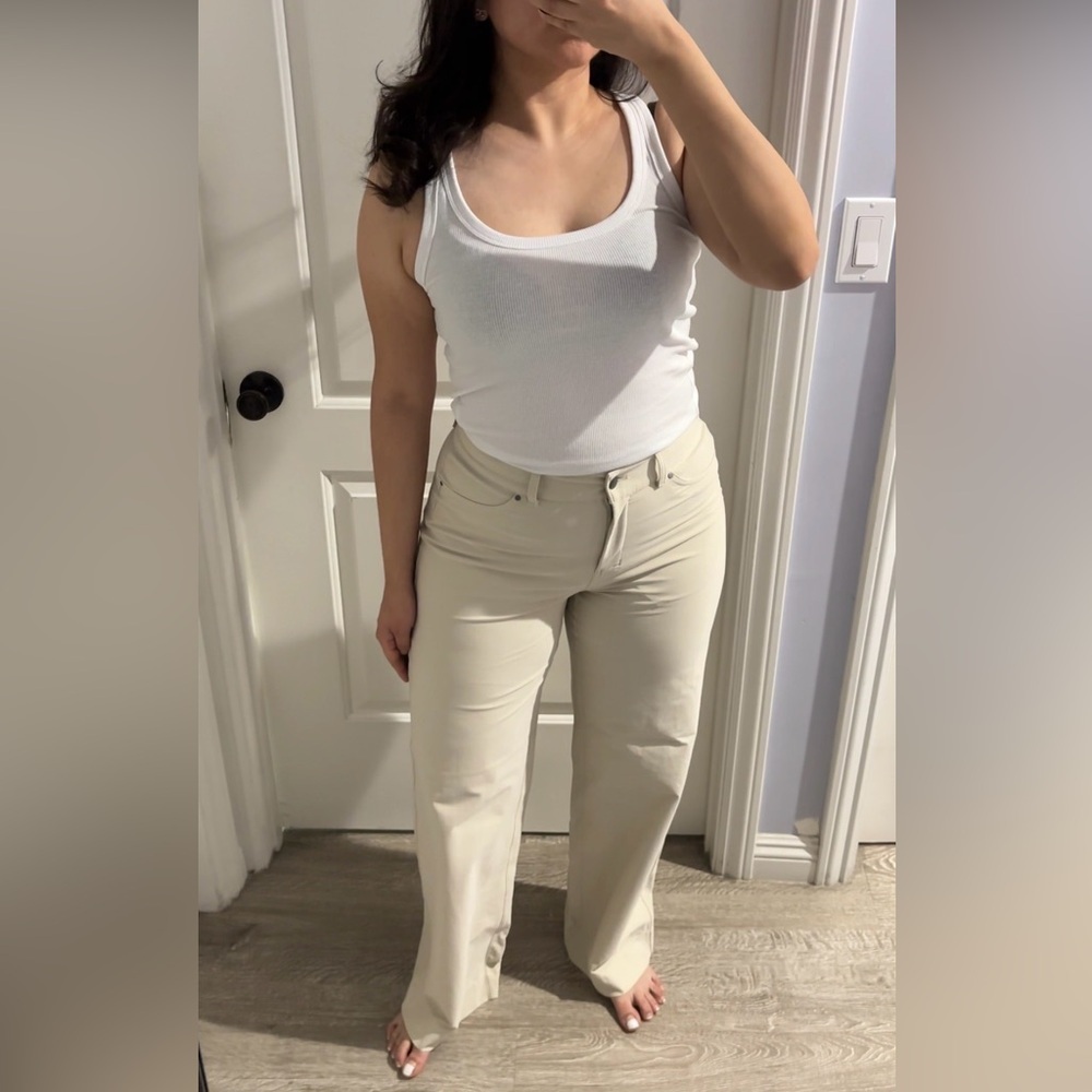 🍎🍎SOLD🍎🍎Lululemon City Sleek 5 Pocket High-Rise Wide-Leg Pants, Size 28
